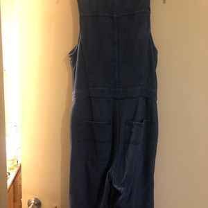Free People Sleeveless Denim Jumpsuit